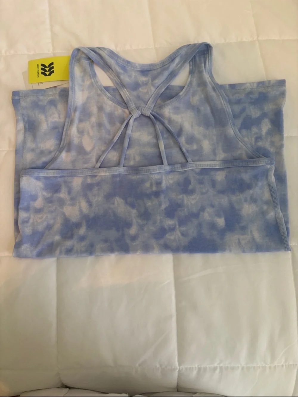 Light Blue Tie-Dye Sports Bra‎ with Strappy Back Girls 10/12